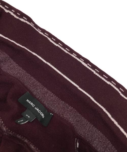 MARC JACOBS（マークジェイコブズ）MARC JACOBS (マークジェイコブズ) トロンプルイユ ニット ボタン ダウンニットシャツ ボルドー サイズ:XSの古着・服飾アイテム