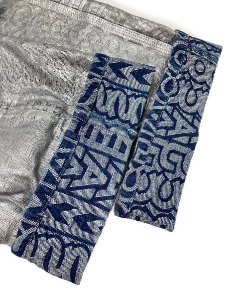 MARC JACOBS（マークジェイコブズ）MARC JACOBS (マークジェイコブズ) モノクロマチック モノグラム デニム オーバーサイズ ジーンズ シルバー サイズ:26の古着・服飾アイテム