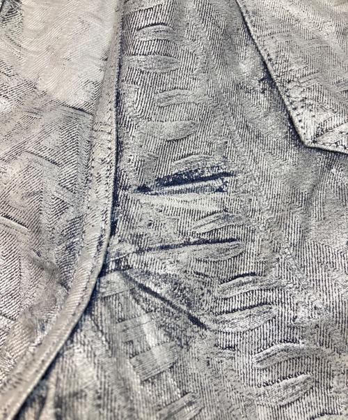 MARC JACOBS（マークジェイコブズ）MARC JACOBS (マークジェイコブズ) モノクロマチック モノグラム デニム オーバーサイズ ジーンズ シルバー サイズ:26の古着・服飾アイテム