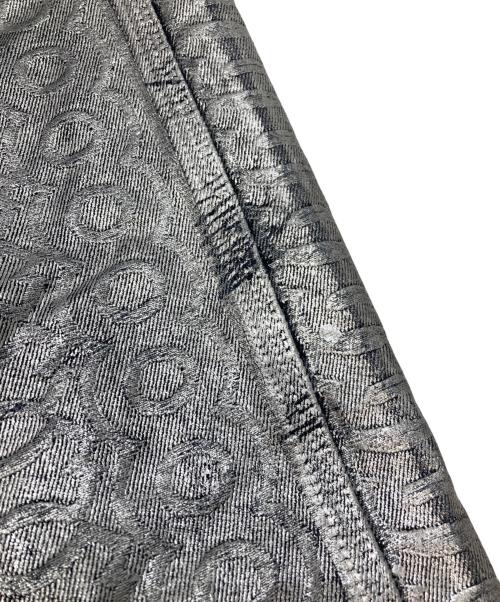 MARC JACOBS（マークジェイコブズ）MARC JACOBS (マークジェイコブズ) モノクロマチック モノグラム デニム オーバーサイズ ジーンズ シルバー サイズ:26の古着・服飾アイテム