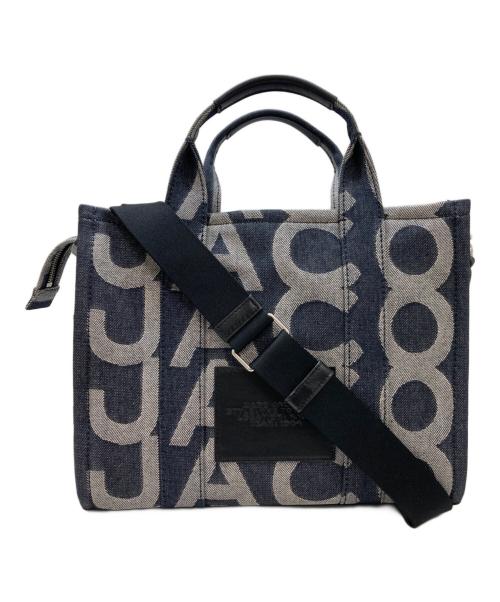 MARC JACOBS（マークジェイコブズ）MARC JACOBS (マークジェイコブズ) デニムモノグラム柄2WAYトートバッグ インディゴの古着・服飾アイテム