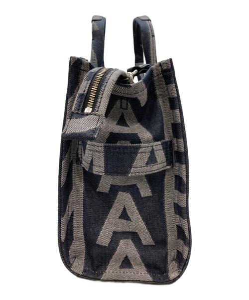 MARC JACOBS（マークジェイコブズ）MARC JACOBS (マークジェイコブズ) デニムモノグラム柄2WAYトートバッグ インディゴの古着・服飾アイテム