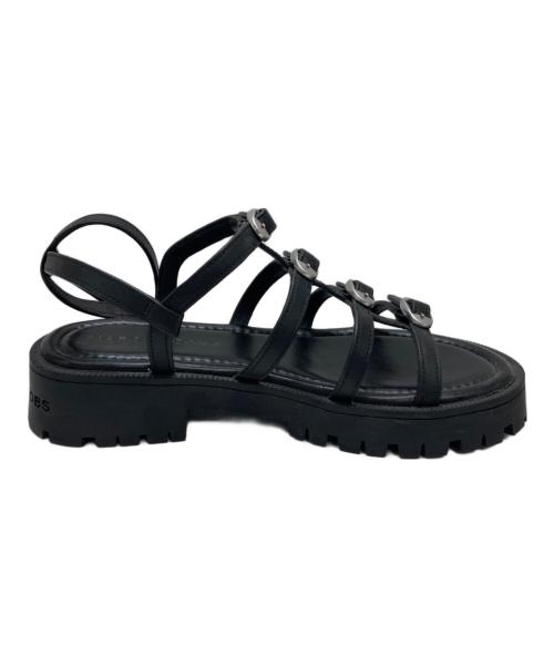 MARC JACOBS（マークジェイコブズ）MARC JACOBS (マークジェイコブズ) he Kiki グラディエーター サンダル ブラック サイズ:38の古着・服飾アイテム