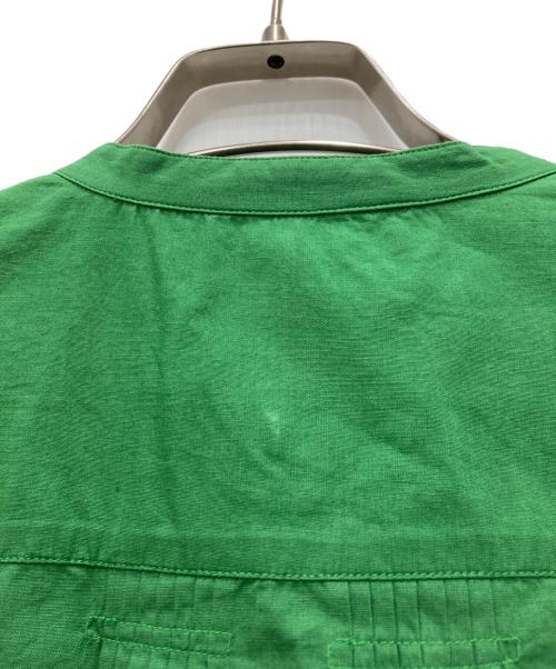 pheeta（フィータ）pheeta (フィータ) アップリケバンドカラーシャツ グリーン サイズ:FREEの古着・服飾アイテム