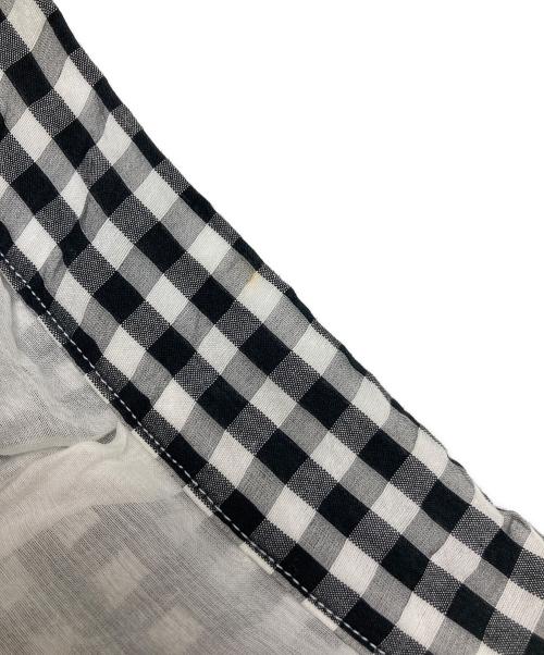 R&D.M.Co-OLDMAN'S TAILOR（オールドマンズテーラー）R&D.M.Co-OLDMAN'S TAILOR (オールドマンズテーラー) コットンシルクギンガムチェックスカート グレー サイズ:Mの古着・服飾アイテム