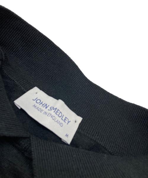 JOHN SMEDLEY（ジョンスメドレー）JOHN SMEDLEY (ジョンスメドレー) ウールニットポロシャツ ブラック サイズ:Mの古着・服飾アイテム