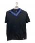 kolor/BEACON（カラービーコン）の古着「襟デザインVネックTシャツ」｜ブラック