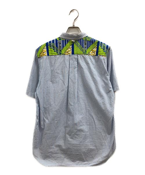 JUNYA WATANABE MAN（ジュンヤワタナベマン）JUNYA WATANABE MAN (ジュンヤワタナベマン) ストライプシャツ ブルー サイズ:Mの古着・服飾アイテム