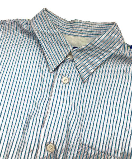 JUNYA WATANABE MAN（ジュンヤワタナベマン）JUNYA WATANABE MAN (ジュンヤワタナベマン) ストライプシャツ ブルー サイズ:Mの古着・服飾アイテム