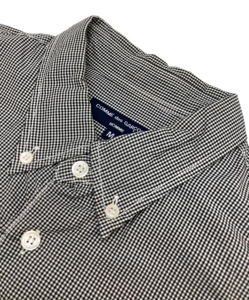COMME des GARCONS HOMME（コムデギャルソン オム）COMME des GARCONS HOMME (コムデギャルソン オム) チェックパッチワークパターンシャツ グレー サイズ:Mの古着・服飾アイテム