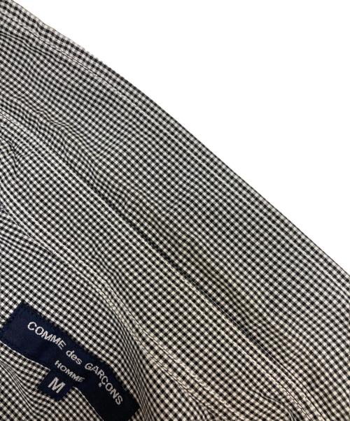 COMME des GARCONS HOMME（コムデギャルソン オム）COMME des GARCONS HOMME (コムデギャルソン オム) チェックパッチワークパターンシャツ グレー サイズ:Mの古着・服飾アイテム
