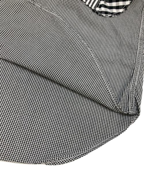 COMME des GARCONS HOMME（コムデギャルソン オム）COMME des GARCONS HOMME (コムデギャルソン オム) チェックパッチワークパターンシャツ グレー サイズ:Mの古着・服飾アイテム