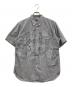 COMME des GARCONS HOMME（コムデギャルソン オム）の古着「チェックパッチワークパターンシャツ」｜グレー