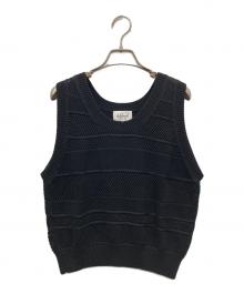 LE GLAZIK（ル グラジック）の古着「ニットベスト」｜ブラック