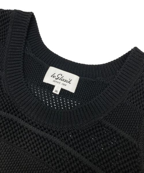 LE GLAZIK（ル グラジック）LE GLAZIK (ル グラジック) ニットベスト ブラック サイズ:36の古着・服飾アイテム