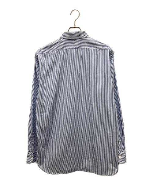 POLO RALPH LAUREN（ポロ・ラルフローレン）POLO RALPH LAUREN (ポロ・ラルフローレン) ストライプシャツ ブルー サイズ:15 1/2-35の古着・服飾アイテム