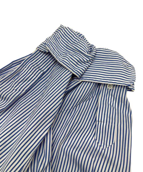 POLO RALPH LAUREN（ポロ・ラルフローレン）POLO RALPH LAUREN (ポロ・ラルフローレン) ストライプシャツ ブルー サイズ:15 1/2-35の古着・服飾アイテム