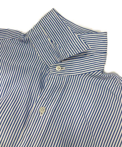 POLO RALPH LAUREN（ポロ・ラルフローレン）POLO RALPH LAUREN (ポロ・ラルフローレン) ストライプシャツ ブルー サイズ:15 1/2-35の古着・服飾アイテム
