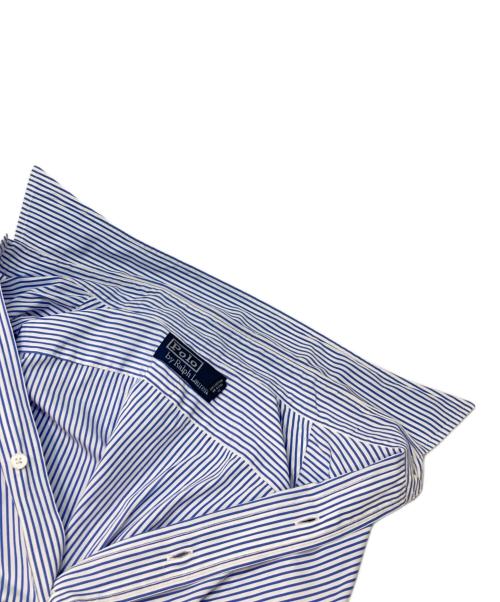 POLO RALPH LAUREN（ポロ・ラルフローレン）POLO RALPH LAUREN (ポロ・ラルフローレン) ストライプシャツ ブルー サイズ:15 1/2-35の古着・服飾アイテム