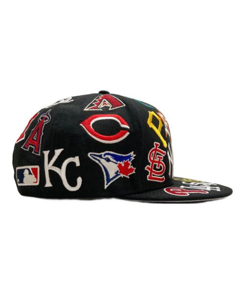 New Era（ニューエラ）New Era (ニューエラ) Team Logo Allover MLBキャップ ブラックの古着・服飾アイテム