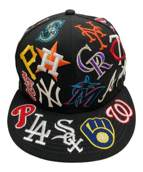 New Era（ニューエラ）New Era (ニューエラ) Team Logo Allover MLBキャップ ブラックの古着・服飾アイテム