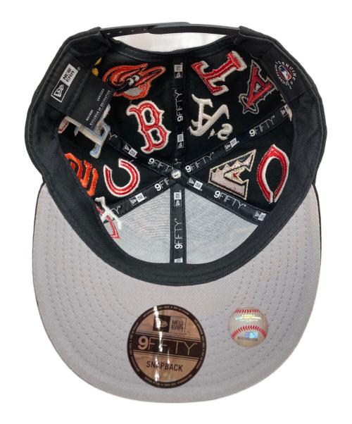 New Era（ニューエラ）New Era (ニューエラ) Team Logo Allover MLBキャップ ブラックの古着・服飾アイテム
