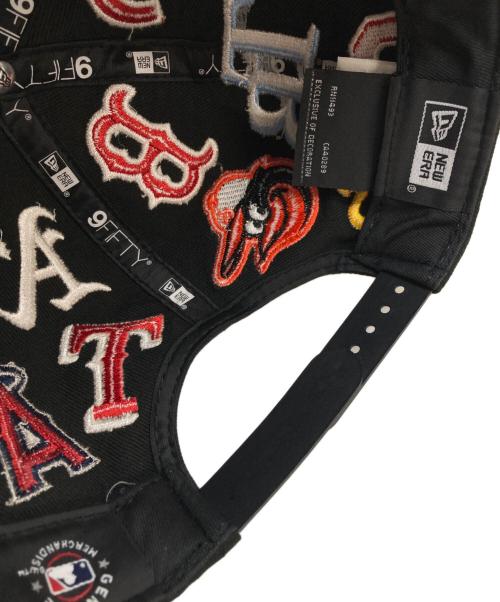 New Era（ニューエラ）New Era (ニューエラ) Team Logo Allover MLBキャップ ブラックの古着・服飾アイテム