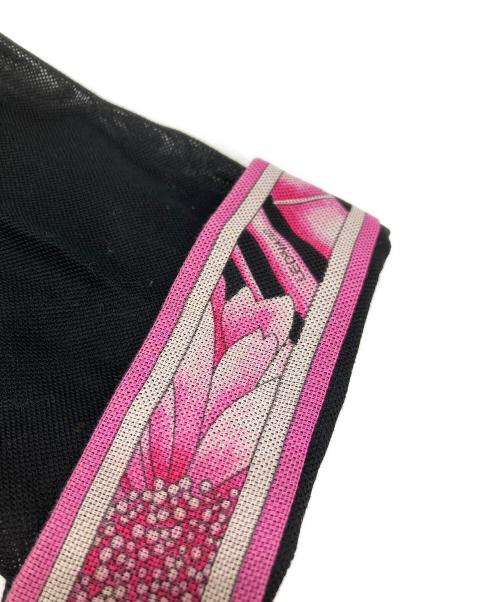 LEONARD FASHION（レオナールファッション）LEONARD FASHION (レオナールファッション) 花柄切替テーラードジャケット ブラック サイズ:9Rの古着・服飾アイテム