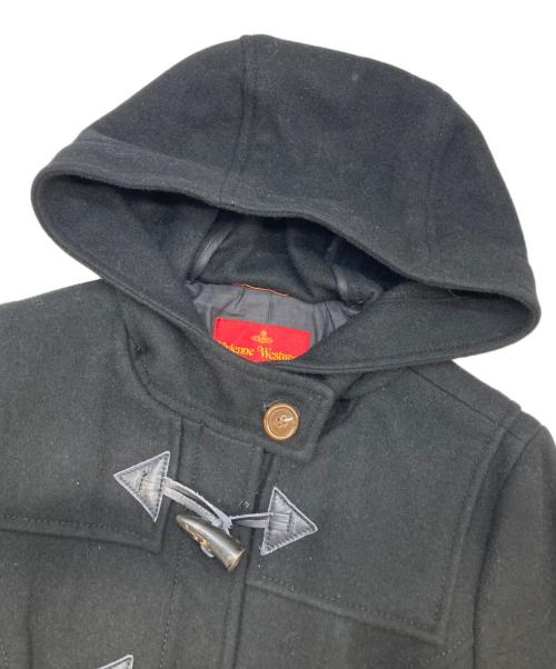Vivienne Westwood RED LABEL（ヴィヴィアンウエストウッドレッドレーベル）Vivienne Westwood RED LABEL (ヴィヴィアンウエストウッドレッドレーベル) 変形フレアダッフルコート ブラック サイズ:2の古着・服飾アイテム