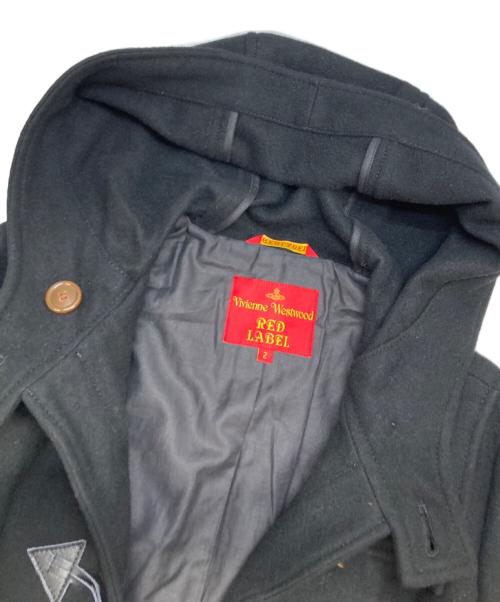 Vivienne Westwood RED LABEL（ヴィヴィアンウエストウッドレッドレーベル）Vivienne Westwood RED LABEL (ヴィヴィアンウエストウッドレッドレーベル) 変形フレアダッフルコート ブラック サイズ:2の古着・服飾アイテム
