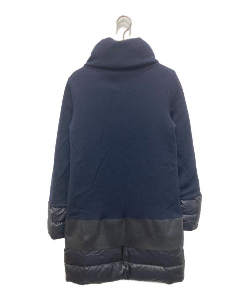 HERNO（ヘルノ）HERNO (ヘルノ) ニット切替レイヤードロングダウンジャケット ネイビー サイズ:42の古着・服飾アイテム