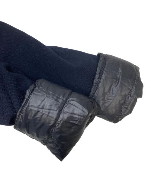 HERNO（ヘルノ）HERNO (ヘルノ) ニット切替レイヤードロングダウンジャケット ネイビー サイズ:42の古着・服飾アイテム