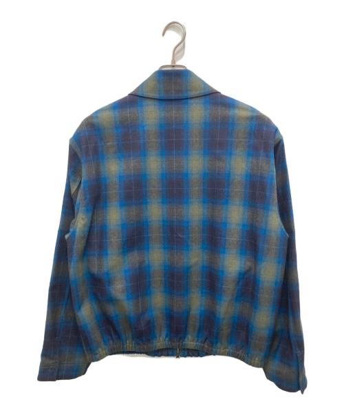 PENDLETON（ペンドルトン）PENDLETON (ペンドルトン) CONVERSE TOKYO (コンバーストウキョウ) SIDE LINE CHECKED JACKET ブルー サイズ:2の古着・服飾アイテム