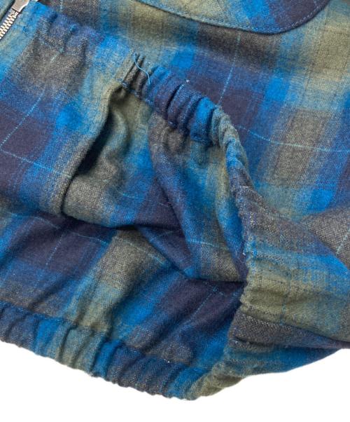 PENDLETON（ペンドルトン）PENDLETON (ペンドルトン) CONVERSE TOKYO (コンバーストウキョウ) SIDE LINE CHECKED JACKET ブルー サイズ:2の古着・服飾アイテム