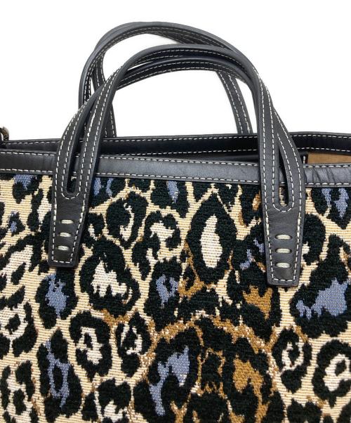 A VACATION（ア ヴァケーション）A VACATION (ア ヴァケーション) BREAD M レオパードトートバッグ ベージュの古着・服飾アイテム