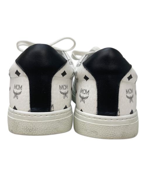 MCM（エムシーエム）MCM (エムシーエム) ロゴローカットスニーカー ホワイト サイズ:42の古着・服飾アイテム