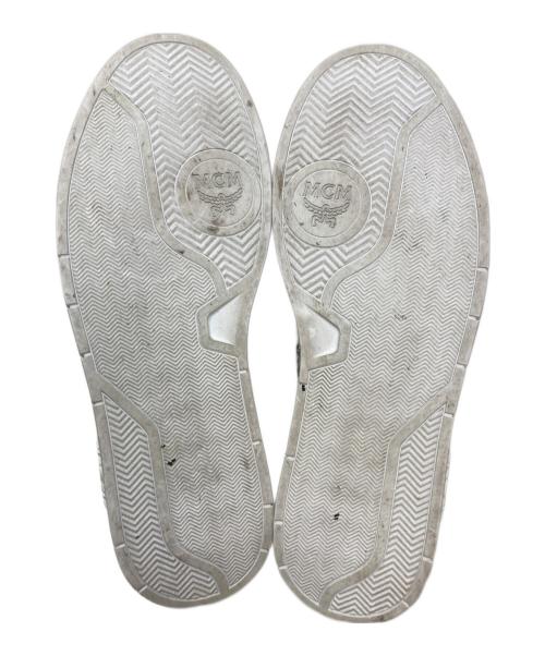 MCM（エムシーエム）MCM (エムシーエム) ロゴローカットスニーカー ホワイト サイズ:42の古着・服飾アイテム