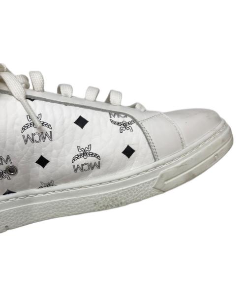 MCM（エムシーエム）MCM (エムシーエム) ロゴローカットスニーカー ホワイト サイズ:42の古着・服飾アイテム