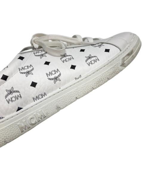 MCM（エムシーエム）MCM (エムシーエム) ロゴローカットスニーカー ホワイト サイズ:42の古着・服飾アイテム