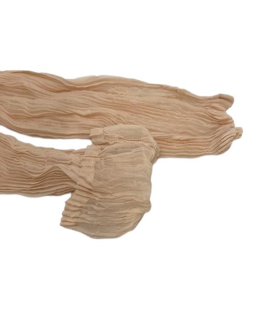 ISSEY MIYAKE（イッセイミヤケ）ISSEY MIYAKE (イッセイミヤケ) CHIFFON TWIST 1 チャカーベージュ サイズ:2の古着・服飾アイテム