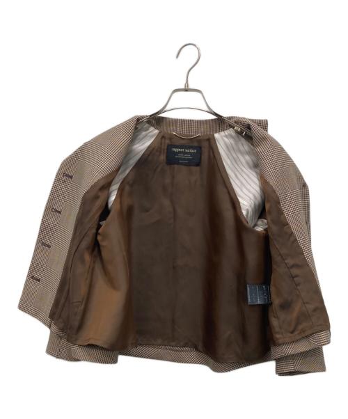 support surface（サポートサーフェス）support surface (サポートサーフェス) ノーカラージャケット ブラウン サイズ:1の古着・服飾アイテム