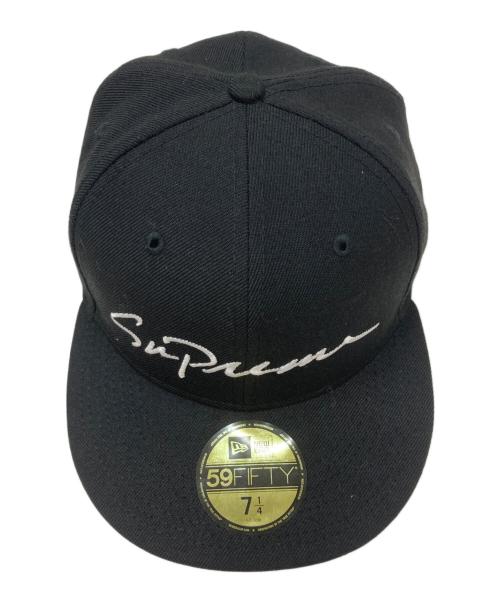 SUPREME（シュプリーム）SUPREME (シュプリーム) New Era (ニューエラ) Supreme Classic Script New Era ブラック サイズ:7 1/4の古着・服飾アイテム