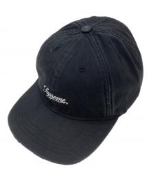 SUPREME（シュプリーム）の古着「Distressed Script 6-Panel Black」｜ブラック