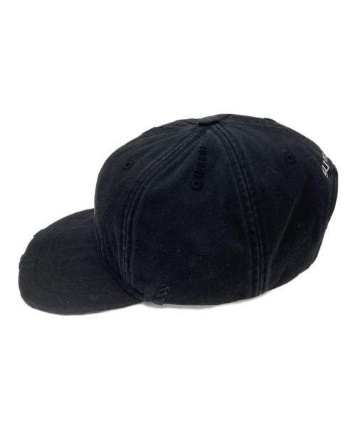SUPREME（シュプリーム）Supreme (シュプリーム) Distressed Script 6-Panel Black ブラックの古着・服飾アイテム