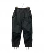 H BEAUTY&YOUTHエイチ ビューティー&ユース）の古着「OLMETEX ファティーグ イージーパンツ」｜ブラック