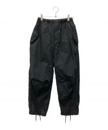 H BEAUTY&YOUTH（エイチ ビューティー&ユース）の古着「OLMETEX ファティーグ イージーパンツ」｜ブラック