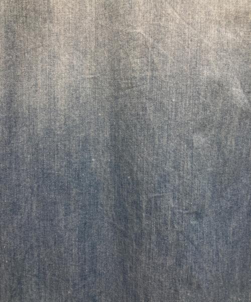 MYTHINKS（マイシンクス）MYTHINKS (マイシンクス) レーヨンシルクダメージウエスタンデニムシャツ インディゴ サイズ:Lの古着・服飾アイテム
