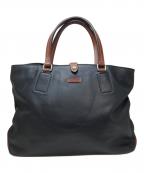 Daniel&Bob×TOMORROW LANDダニエル＆ボブ×トゥモローランド）の古着「オールレザートートバッグ」｜ブラック