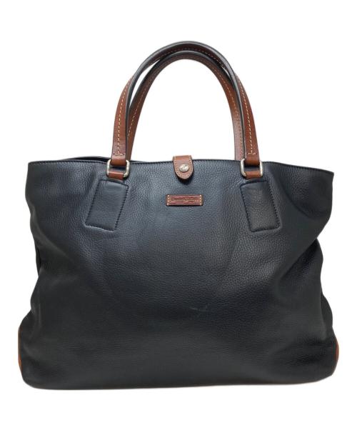 Daniel&Bob（ダニエル＆ボブ）Daniel&Bob (ダニエル＆ボブ) TOMORROW LAND (トゥモローランド) オールレザートートバッグ ブラックの古着・服飾アイテム