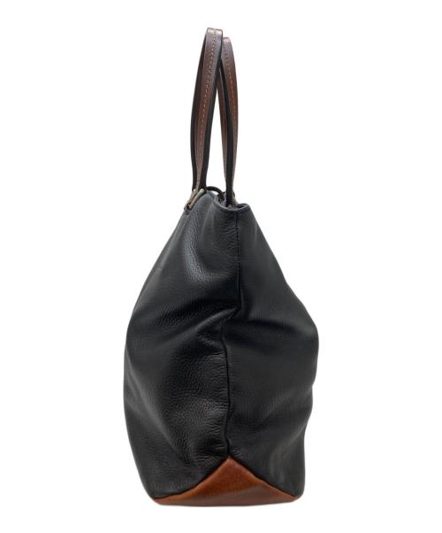 Daniel&Bob（ダニエル＆ボブ）Daniel&Bob (ダニエル＆ボブ) TOMORROW LAND (トゥモローランド) オールレザートートバッグ ブラックの古着・服飾アイテム